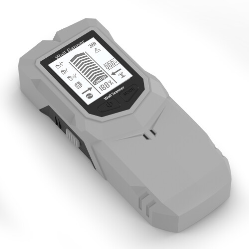 Precise Wall Scanner Tool Identifies Metal At Different-Grey