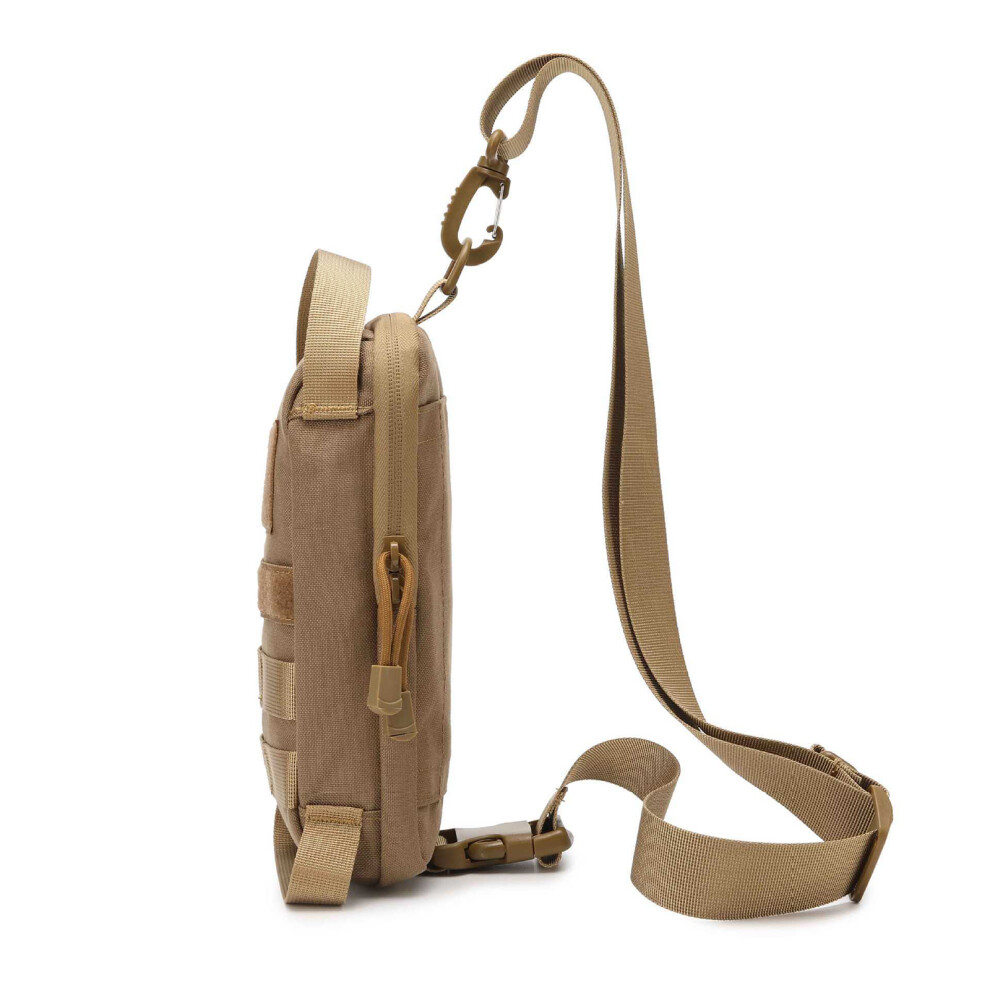Electrician Gear Pouch 1680D Waterproof Fabric Spacious-Khaki 7696000545769
