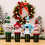 Christmas Knitted Wine Bottle Cover Snowman Design Practical-C 6