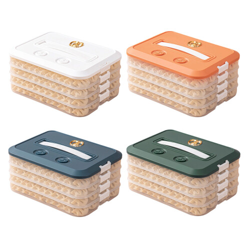 Multiple Layer Food Storage Box With-White three layer co 2