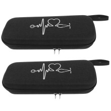 Stethoscope Storage Bag 2Piece Hard EVA Case Shockproof Travel Case With Mesh Pockets For Nurses And Doctors