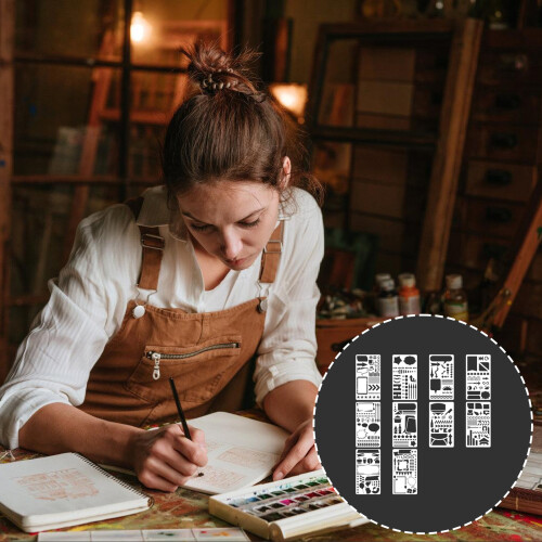 Stencil Set PET Art Template With Intricate Cutouts Art-D 1