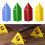 10Pcs Mini Pyramid Support Frame Tripod Woodworking Paint-Green 3