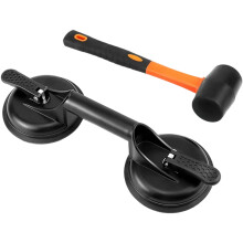 Heavy Duty Suction Cup Lifter For Glass Panel Aluminum-Black