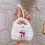 Plush Keychain Coin Wallet  Christmas Gift Earphone Bag-5 7