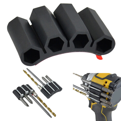 Light Bit Holder Organizers Features Strong Adhesive-4 packs 2