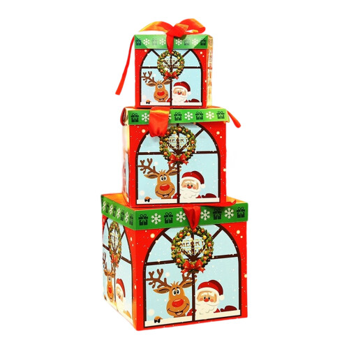 Compact Holiday Tree Base Decorative Container PVC-Set of box 1