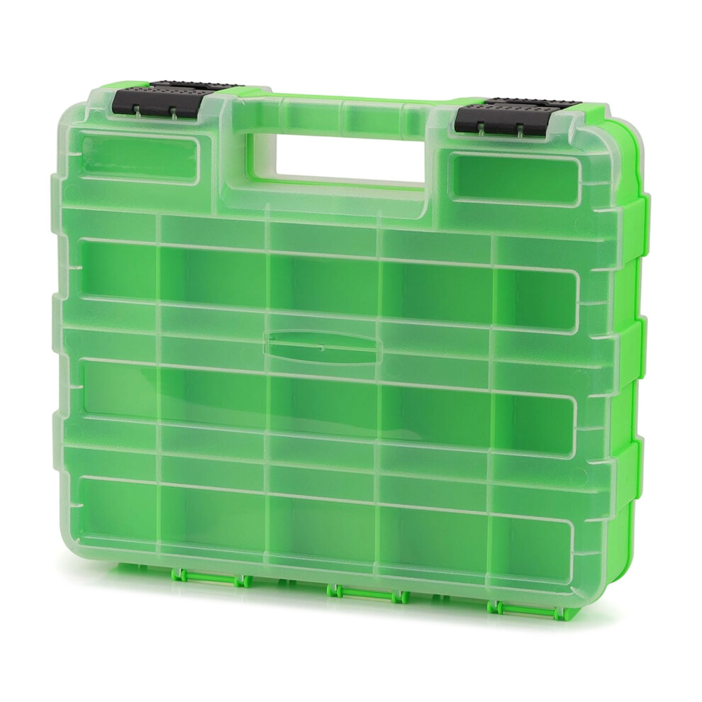 Portable Storage Organizer With Double Secure Lock-Green 7696000545226