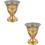 2Stück Vintage Eisen Vase Für Den Außenbereich 8
