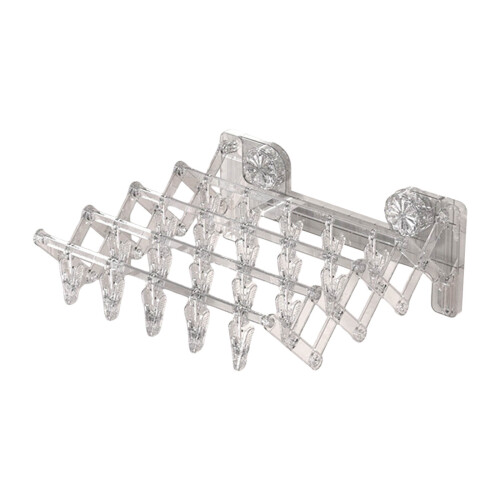 Convenient Suction Cup Sock Drying Tool Durable Storage-Clear
