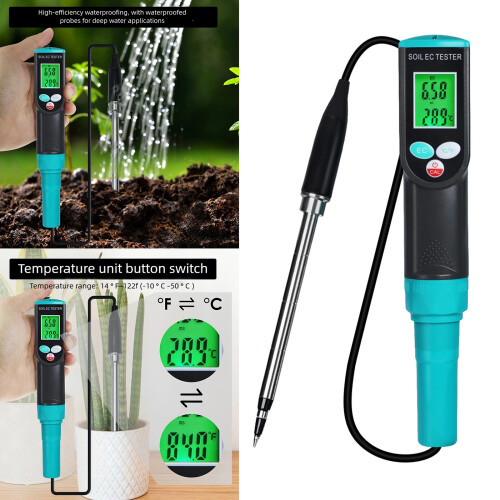 2 in 1 Plant Soil Tester Detects Level And Temperature Readings 1