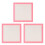 Transparent Note Pad With Shimmer Accent For-3 pink 1