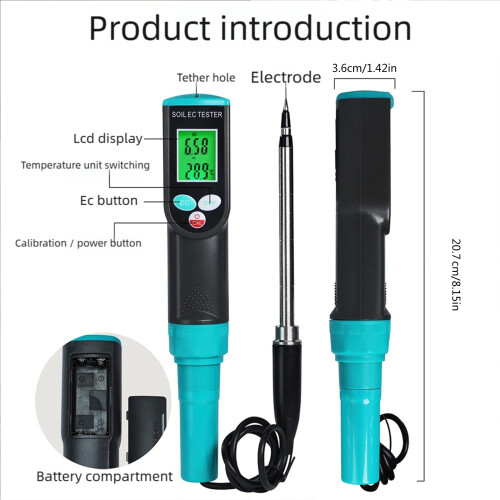 2 in 1 Plant Soil Tester Detects Level And Temperature Readings 2
