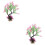 2Pcs Plastic Fish Tank Plant Decor Pink Artificial Aquarium Landscape 8