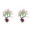2Pcs Plastic Fish Tank Plant Decor Pink Artificial Aquarium Landscape 4
