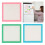 Transparent Note Pad With Shimmer Accent For-3 pink 3