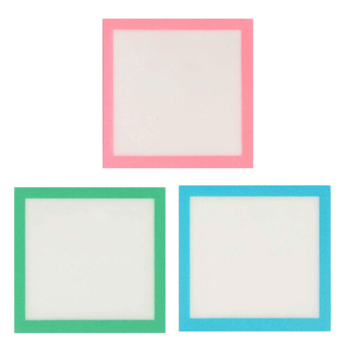 Transparent Note Pad With Shimmer Accent For-3 pink 1