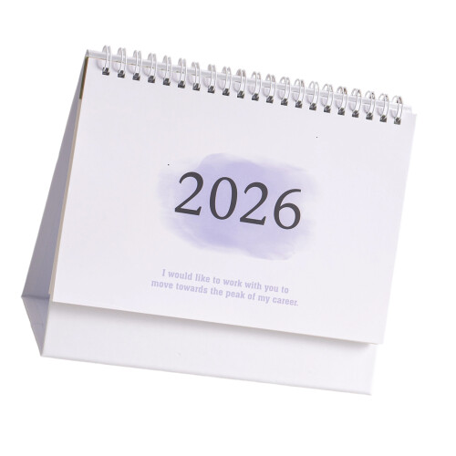 2026 Color Check in Calendar (English Version)-Brown 1
