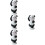4Stk Panda Figur Mini Harz Garten 7
