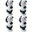 4Stk Panda Figur Mini Harz Garten 5