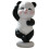 4Stk Panda Figur Mini Harz Garten 10