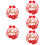 5Stk Chinesische Aufkleber 10