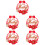 5Stk Chinesische Aufkleber 6