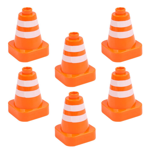 18 Pcs Practical Roadblock Sign Toys Traffic Cone Educational Set