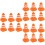 18 Pcs Practical Roadblock Sign Toys Traffic Cone Educational Set 7