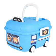 Interactive Kids Storage Trunk With Smooth-Sky Blue mediu size