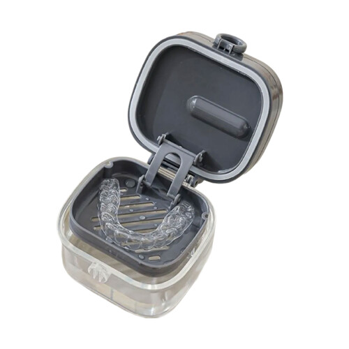 Secure Retainer Storage Container With Seal for-grey