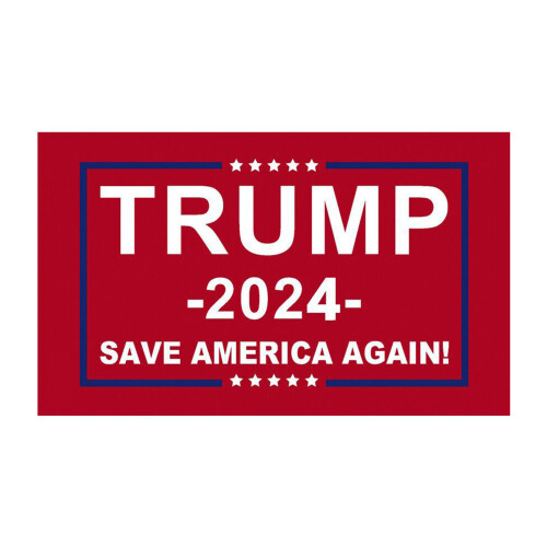 Trump2024Flag Ανθεκτικά Υλικά Προστασία από UV Ενισχυμένο Ύφασμα Εκτύπωση Διπλής Όψης