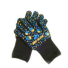 Kitchen Crusader: Heat Resistant, Non-Slip Aramid Gloves With Extra Long Cuff For Multi-Purpose Use And Easy Storage