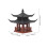 4Stk Figuren Chinesische Garten Deko 11