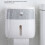 Sturdy Plastic Materials Toilet Paper Storage Box With-grey 6
