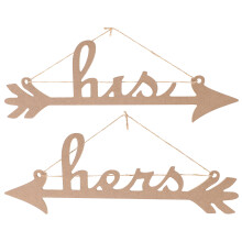 8 Hochzeitsstuhl Schild Hängedekoration