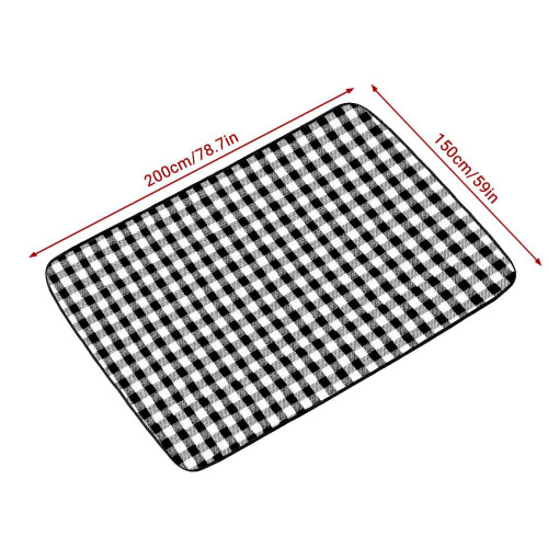 Κουβέρτες πικνίκ Soft3Layer, φορητές με ιμάντα μεταφοράς για παραλία, πάρκο, κάμπινγκ, 1