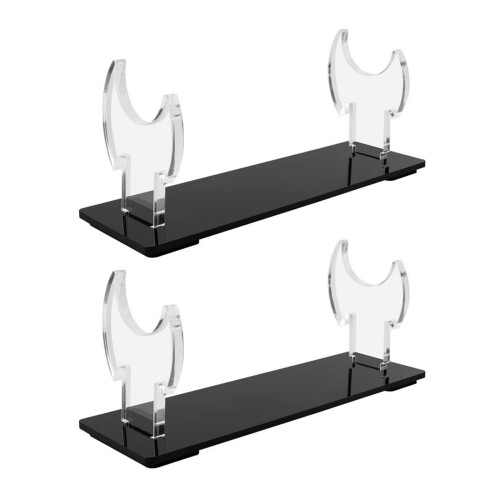 Elegant Swords Display Holder Stand Sturdy Clear Acrylic-2pcs
