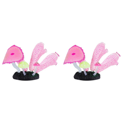 2pcs Artificial Coral and Sea Squirt Aquarium Decor 1