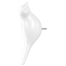 Bird Wall Hook Electric Drill Punching Hook Bathroom Door-White