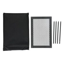 Parrilla plegable de acero resistente para cocinar al aire libre, equipo multiusos para barbacoa y camping con diseño desmontable, parrilla