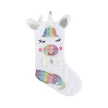 Personalized Holiday Stockings, Xmas Hanging Decorations Suitable For Children And Adults, Enchanting Unicorn Christmas Stocking, Candy Holder Socks F
