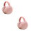 2Pcs Foldable Earmuffs Unisex Winter Ear Warmers Pink 6