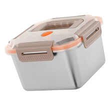 Stainless Steel Snacks Box Metal Food Storage Container-2400ml
