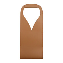 Wine Bag PU Leather Wine Pouches Light &Comfortable-Light Brown