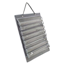 Martial Arts Belt and Medals Display Rack Dustproof-Cement gray