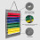Martial Arts Belt and Medals Display Rack Dustproof-Cement gray 6