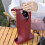 Wine Bag PU Leather Wine Pouches Light &Comfortable-Light Brown 5