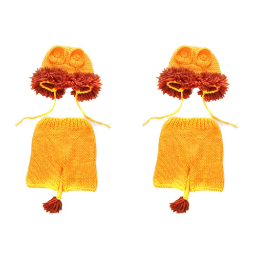 2Pcs Hand Knitted Baby Costume For Infant 1