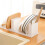 Compact Dish Storage Rack Drying Stand with Drain Outlet-Gray 7